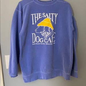 Blue crew neck